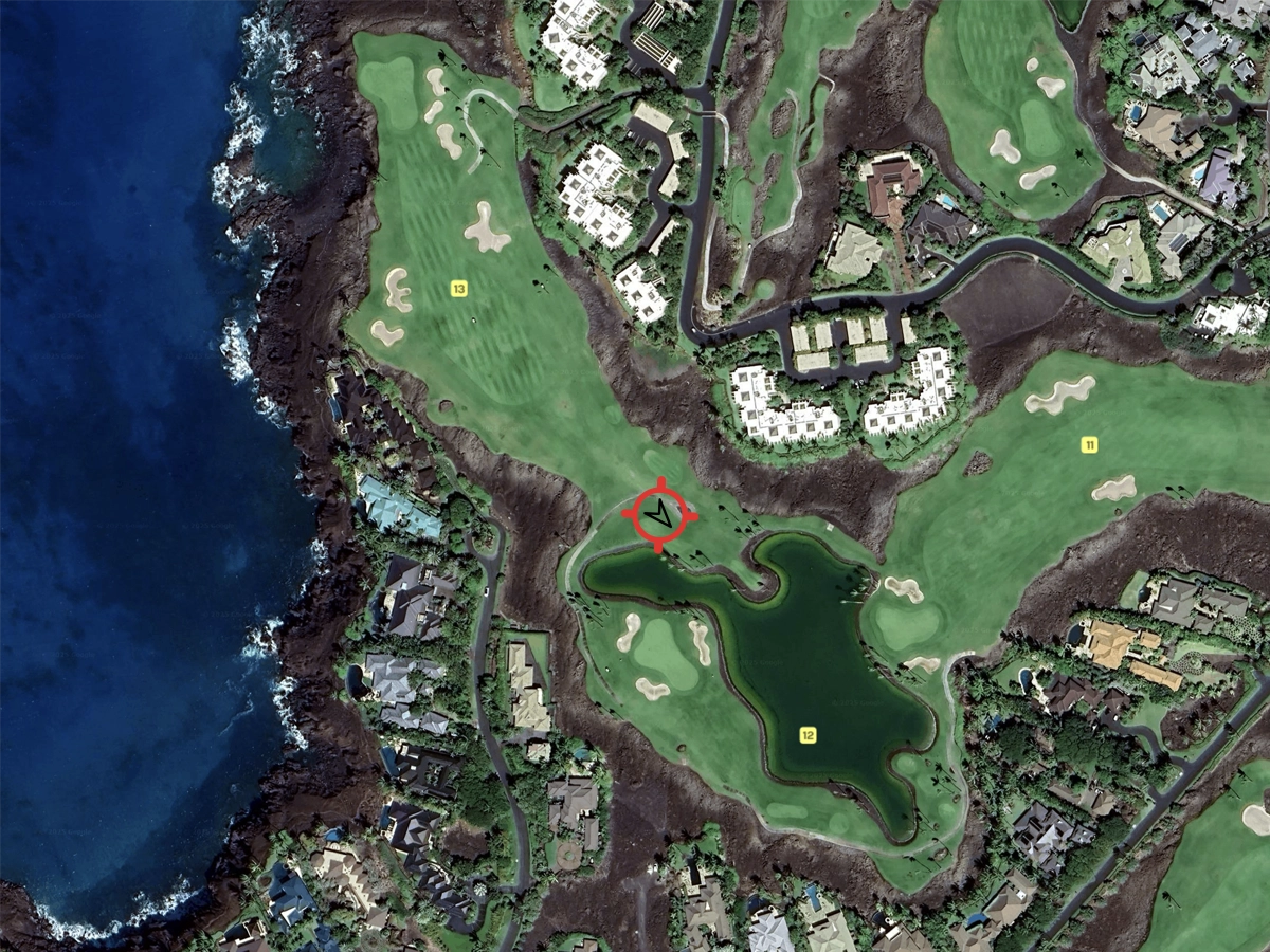 golf-map-Mauna Lani 13tee