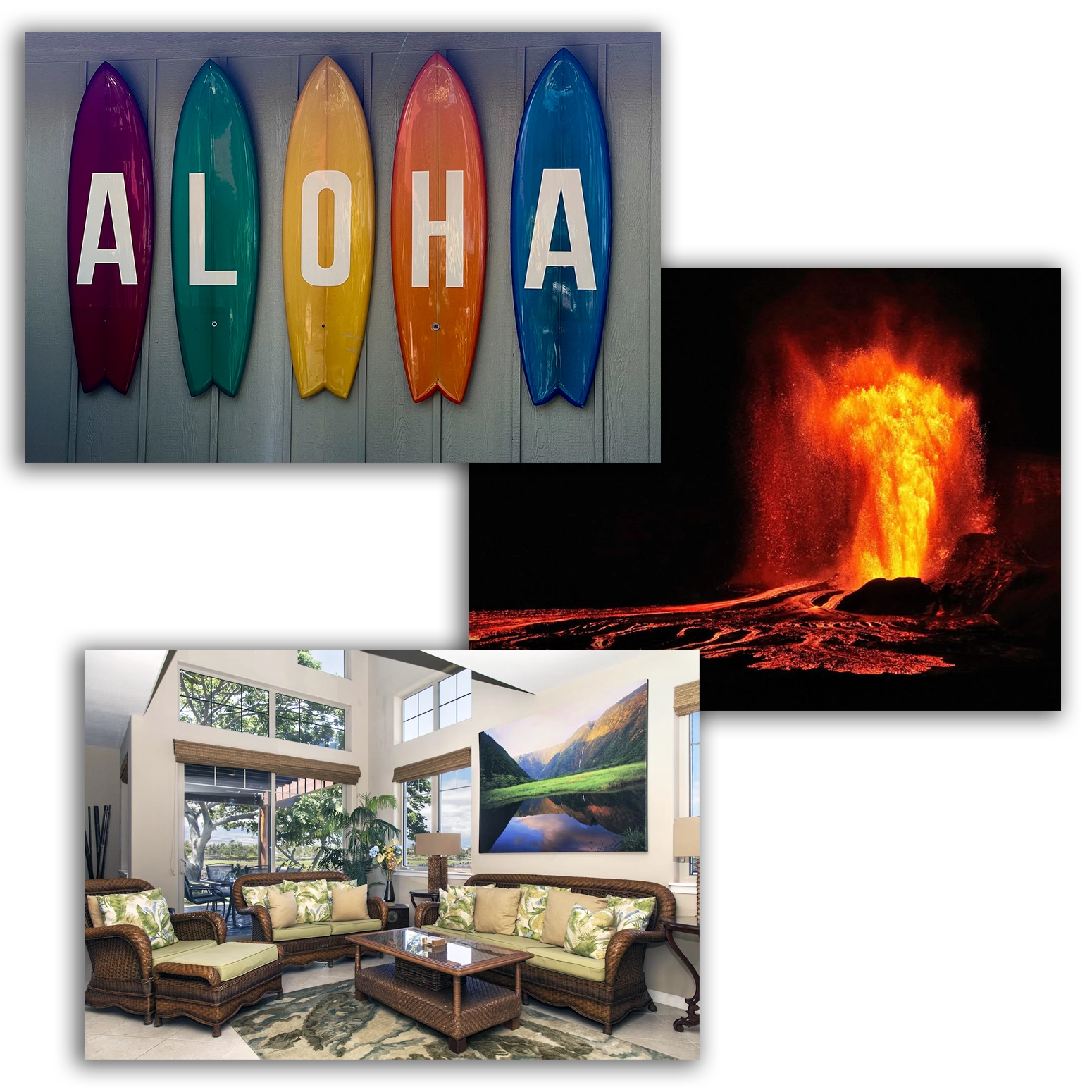 Photo portfolio, Aloha sign, Volcano, Accomodations